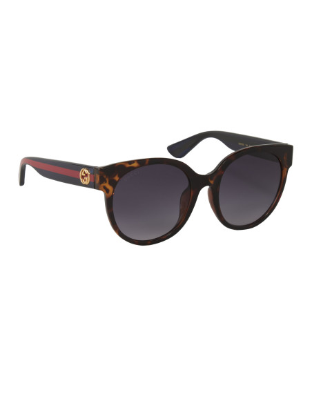 Gucci Gg0035s 004 Round Shape Cafe Degradado Carey Azul | Sunnies.uno
