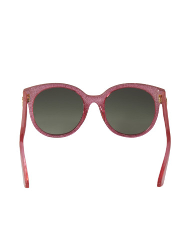 Gucci Gg0035s 005 Round Shape Rosa Brillante Gris degradado | Sunni...
