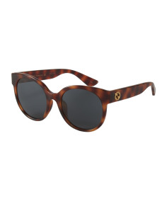 Gucci Gg0035s 011 Round Shape Cafe Carey Gris Original Acetato | Su...