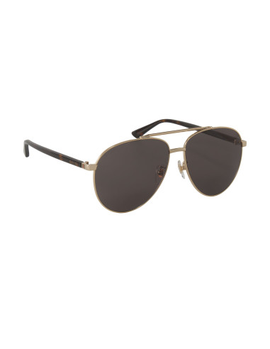 Gucci Gg0043SA 003 Aviator Metal Negro Carey Original