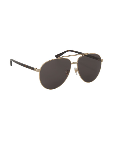Gucci Gg0043SA 003 Aviator Metal Negro Carey Original