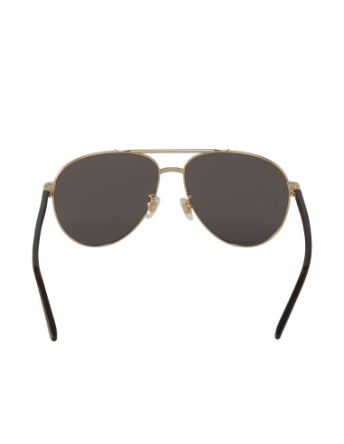 Gucci Gg0043SA 003 Aviator Metal Negro Carey Original