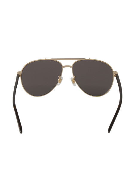 Gucci Gg0043SA 003 Aviator Metal Negro Carey Original