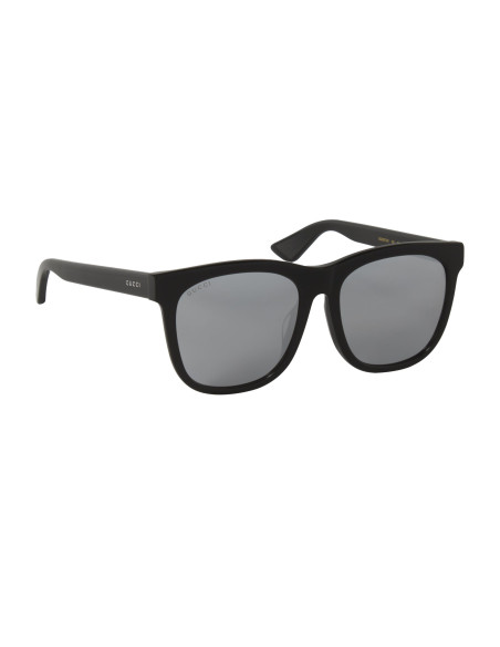 Gucci GG0057SK 001 Square Shape Plata Espejo Negro Original