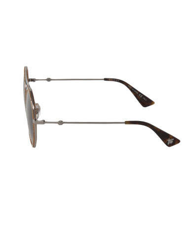 Gucci Gg0061s 004 Round Double Bridge Naranja Gris Original | Sunni...