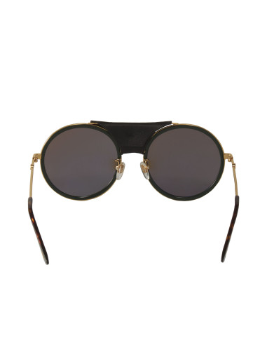 Gucci Gg0061s 017 Round Double Bridge Negro Clasico Piel  | Sunnies.uno