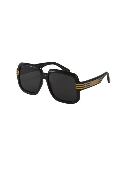 Gucci Gg0979S 001 Square Shape Negro Dorado