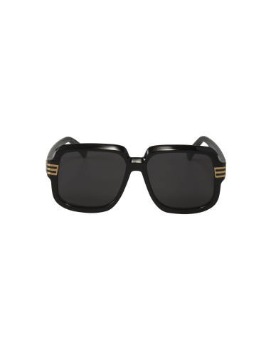 Gucci Gg0979S 001 Square Shape Negro Dorado