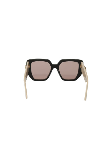 Gucci Gg0956S 002 Square Shape Beige Rosa