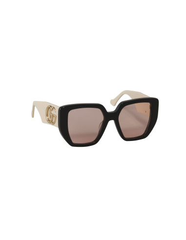 Gucci Gg0956S 002 Square Shape Beige Rosa