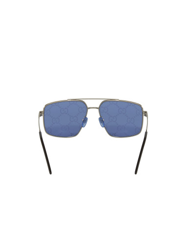 Gucci Gg0941s 004 Fashion Aviator Azul Espejo Plata | Sunnies.uno