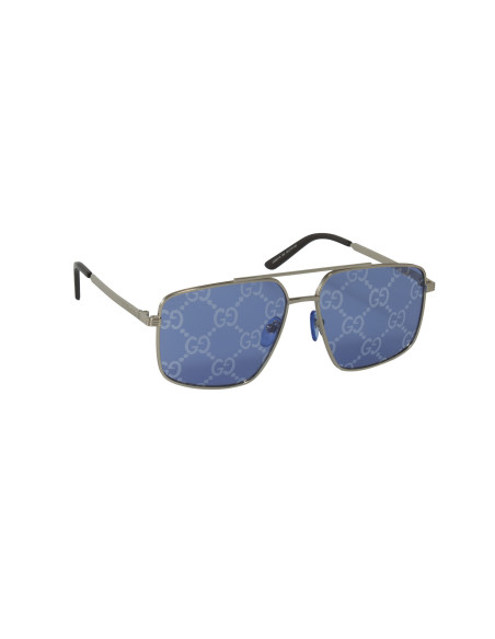Gucci Gg0941s 004 Fashion Aviator Azul Espejo Plata | Sunnies.uno