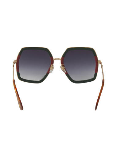 Gucci GG0106S 007 S Square Oversized Gris Degradado