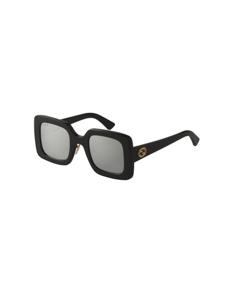 Gucci Gg0780S 004 Square Shape Negro Gris Nuevo Original | Sunnies.uno