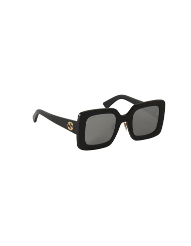 Gucci Gg0780S 004 Square Shape Negro Gris Nuevo Original | Sunnies.uno