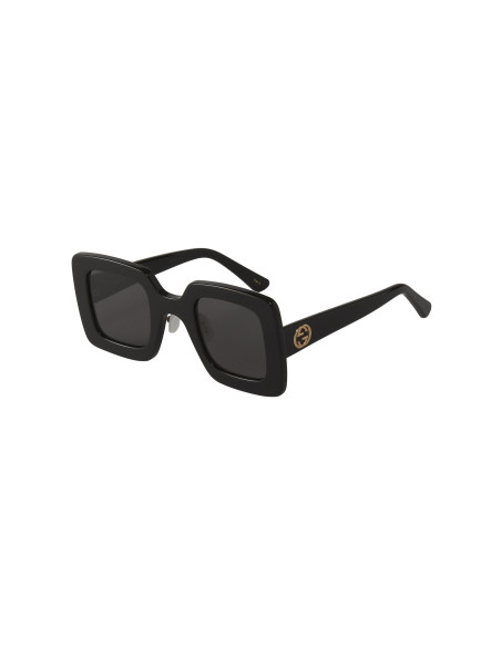 Gucci Gg0780S 004 Square Shape Negro Gris Nuevo Original | Sunnies.uno