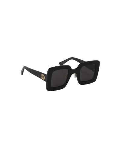 Gucci Gg0780S 004 Square Shape Negro Gris Nuevo Original | Sunnies.uno