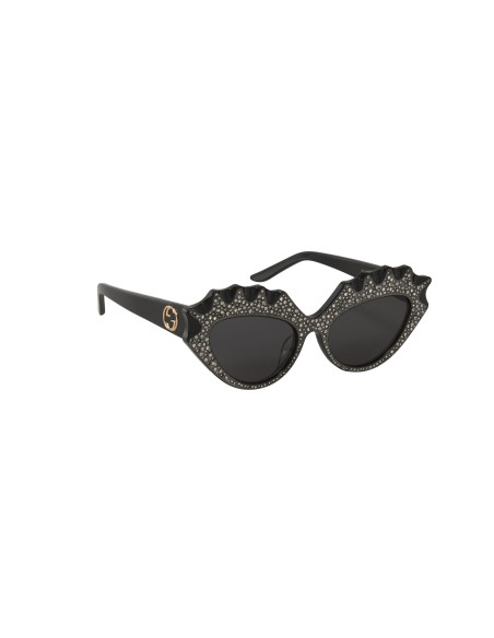 Gucci GG0781S 001 Eye Cat Hollywood Collection Negro Plata
