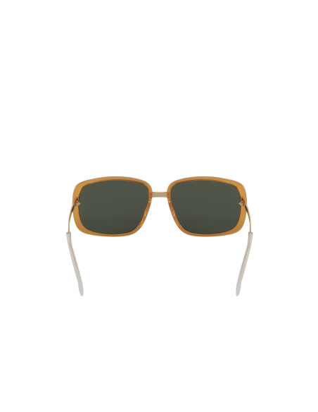 Gucci Gg0787s 001 Square shape Naranja Negro Dorado Original | Sunni...