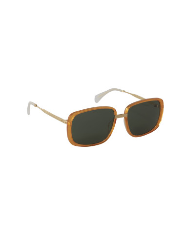 Gucci Gg0787s 001 Square shape Naranja Negro Dorado Original | Sunni...