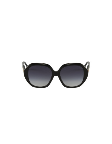 Gucci GG0796s 001 Round Oversized Negro Gris degradado