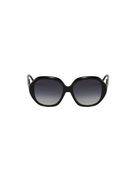 Gucci GG0796s 001 Round Oversized Negro Gris degradado