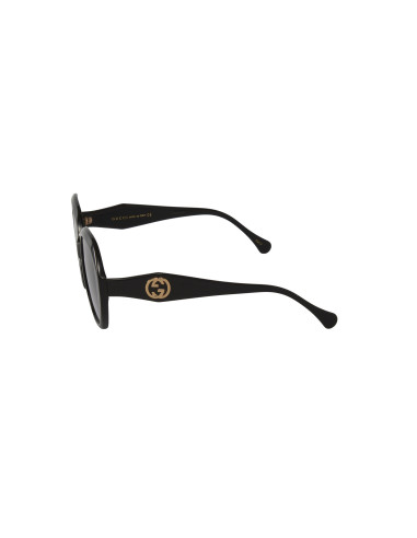 Gucci GG0796s 001 Round Oversized Negro Gris degradado