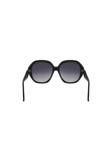 Gucci GG0796s 001 Round Oversized Negro Gris degradado