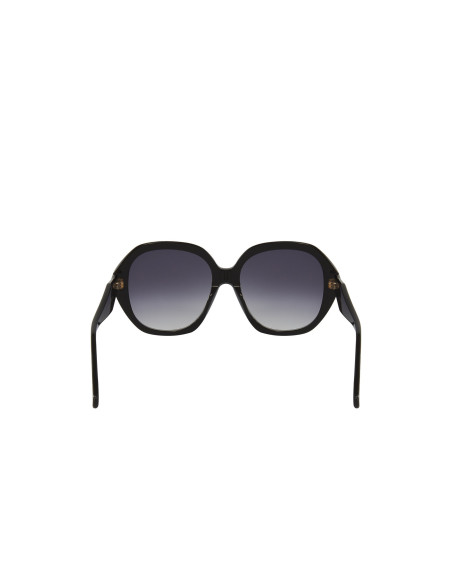 Gucci GG0796s 001 Round Oversized Negro Gris degradado
