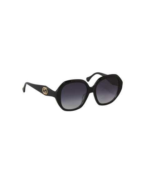 Gucci GG0796s 001 Round Oversized Negro Gris degradado
