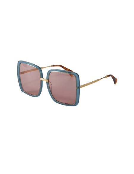 Gucci Gg0903s 004 Square Shape Oversized Azul transparente Rosa