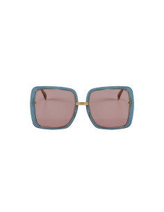 Gucci Gg0903s 004 Square Shape Oversized Azul transparente Rosa 2