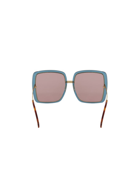 Gucci Gg0903s 004 Square Shape Oversized Azul transparente Rosa