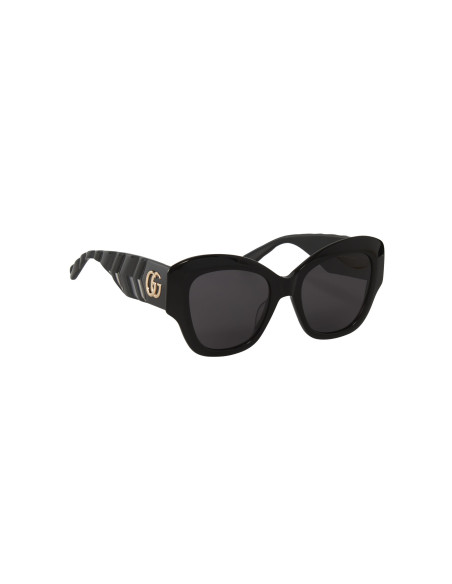 Gucci Gg0808S 001 Square Shape Negro Dorado Original