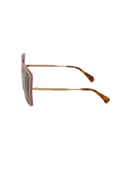 Gucci Gg0903s 002 Square Shape Oversized Rosa transparente Cafe