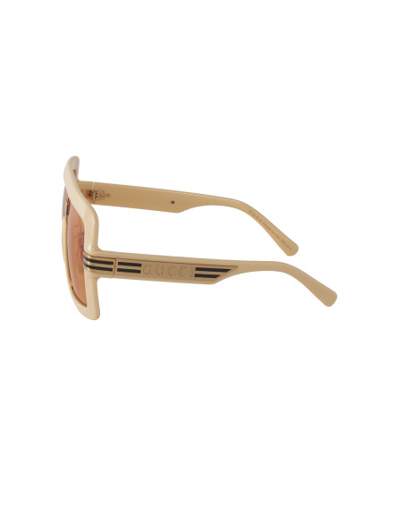 Gucci GG0900S 003 Aviator Oversized Ivory White Orange