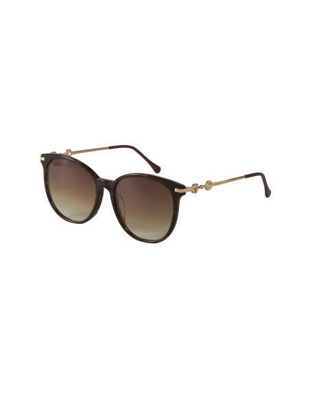 Gucci GG0885SA 002 Round Shape Cafe Degradado Dorado | Sunn...