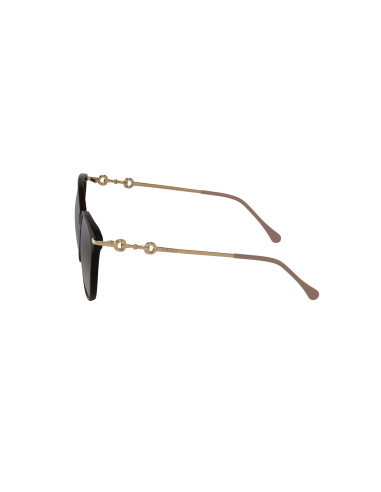 Gucci GG0885SA 002 Round Shape Negro Degradado Dorado | Sunn...