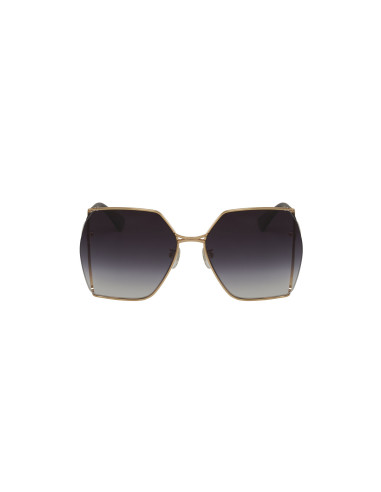 Gucci Gg0817S 001 Geometric Shape Gris degradado Dorado