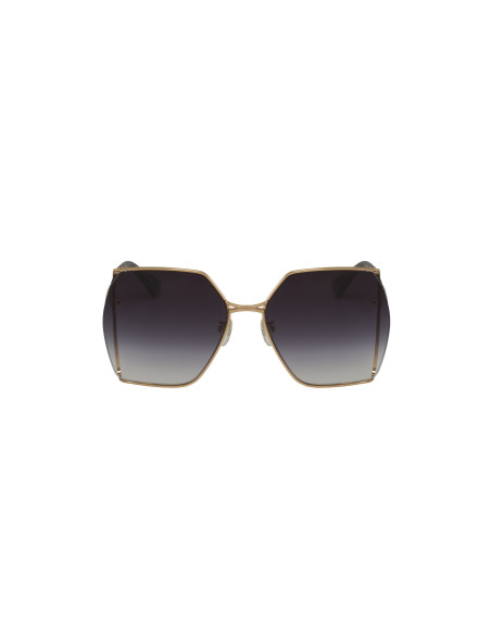 Gucci Gg0817S 001 Geometric Shape Gris degradado Dorado