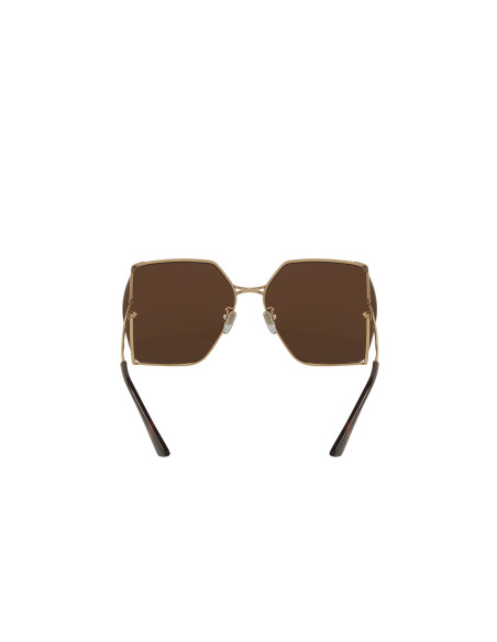 Gucci Gg0817S 002 Geometric Shape Cafe Dorado
