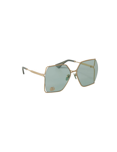 Gucci Gg0817S 003 Geometric Shape Verde Dorado