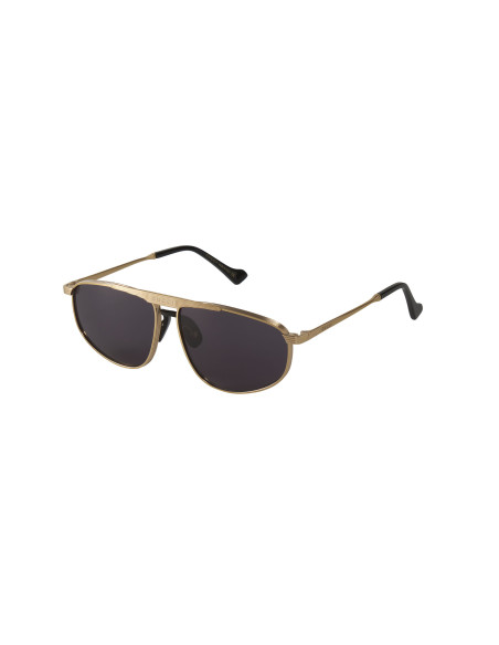 Gucci Gg0841s 001 Aviator Square Negro Dorado Original | Sunnies.uno