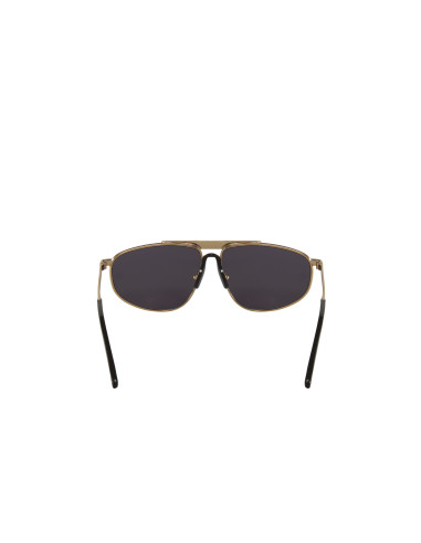 Gucci Gg0841s 001 Aviator Square Negro Dorado Original | Sunnies.uno