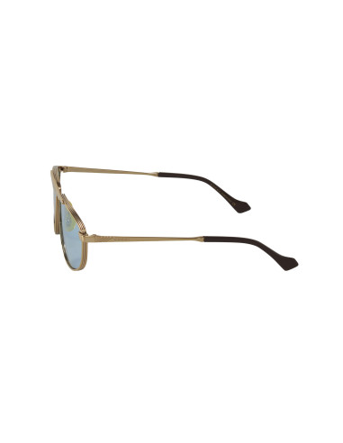 Gucci Gg0841s 003 Aviator Square Azul Dorado Original | Sunnies.uno