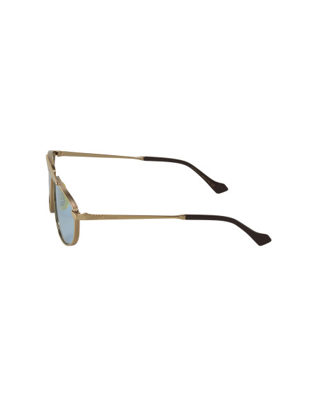Gucci Gg0841s 003 Aviator Square Azul Dorado Original | Sunnies.uno