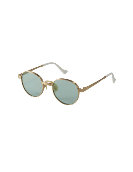 Gucci Gg0872s 002 Round Metal Dorado Verde Original | SUNNIES.UNO