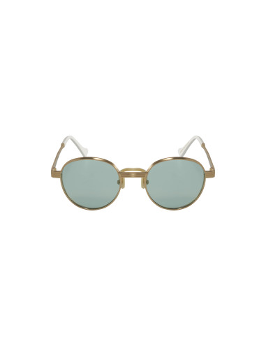 Gucci Gg0872s 002 Round Metal Dorado Verde Original | SUNNIES.UNO