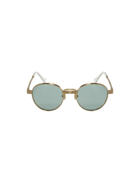 Gucci Gg0872s 002 Round Metal Dorado Verde Original | SUNNIES.UNO