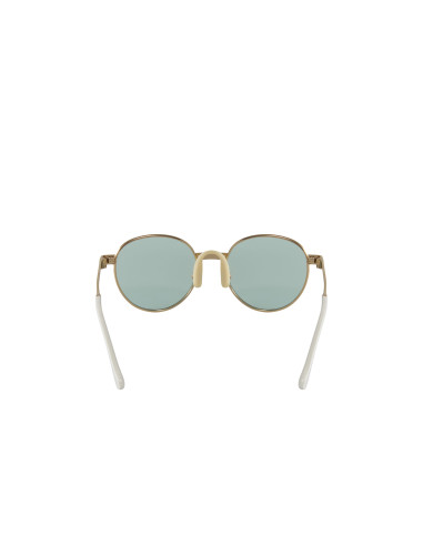 Gucci Gg0872s 002 Round Metal Dorado Verde Original | SUNNIES.UNO